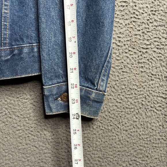 1971-1981 Levi’s Type 3 Little E Trucker's Jean Jacket 38 US Made 70505-0217 - Picture 9 of 11